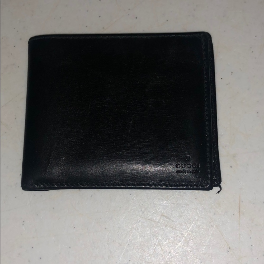 Men’s Black Leather Gucci Wallet